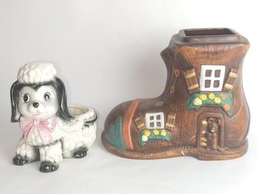 (2) Vintage Porccelain Decors