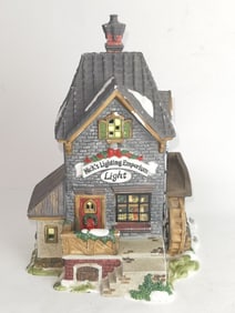 Porcelain Nick's Lighting Emporium Building Figuri