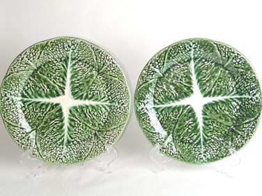 Pr. of Sigma Portugal Porcelain Cabbage Plates