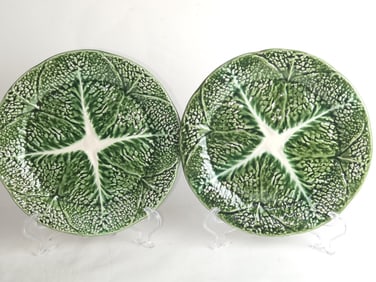 Pr. of Sigma Portugese Porcelain Cabbage Plates