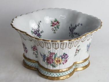 Porcelaine de Paris France Porcelain Floral Plante