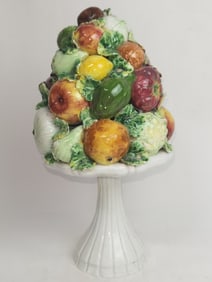 Vintage Italian Porcelain Fruit Centerpiece