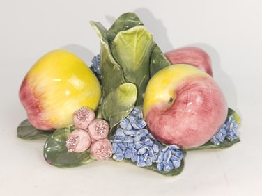Vintage Italian Porcelain Apple Decor