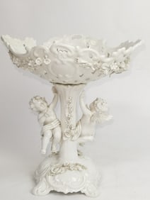 Vintage Italian Porcelain Cherub Centerpiece