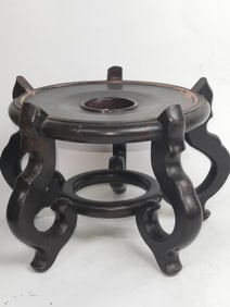 Chinese Wood Carved Jardiniere Stand