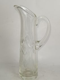 Vintage Crystal Carved Carafe