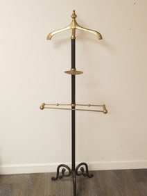 Hollywood Regency Iron and Brass Men's Valet