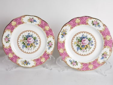 (2) Royal Albert Lady Carlyle Porcelain Plates