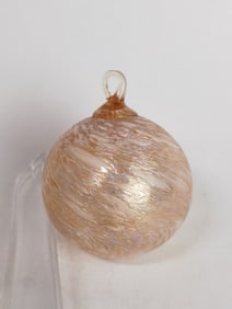 Vintage Iridescent Splatter Glass Ornament