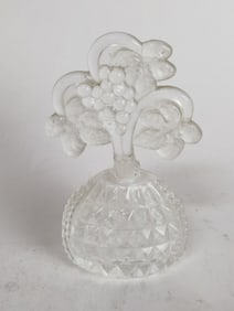 Vintage Imperial Glass Grapes Perfume Bottle
