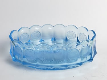 Vintage Fostoria Coin Glass Serving Bowl