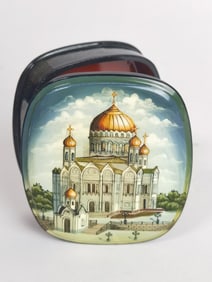 Vintage Russian Jewelry Box, Signed