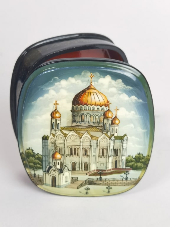 Vintage Russian Jewelry Box, Signed (1 of 5)