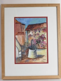 Watercolor Painting, Signed Sacha Cordoba