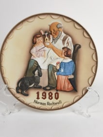 1980 Norman Rockwell Porcelain Collectible Plate