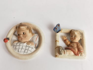 (2) Goebel Hummel Porcelain Ornaments