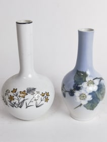 Royal Copenhagen and IW Rice & Co. Porcelain Vases