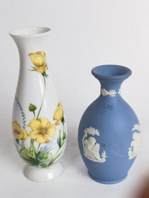 Vintage Wedgwood and Floral Porcelain Vases