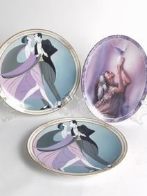 (3) Vintage WS George and "The Gift" Porcelain Pla