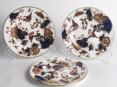 (3) Vintage Coalport Porcelain Hong Kong Plates