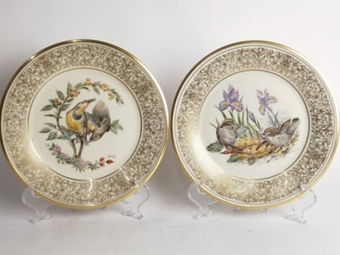 (2) Limited Ed. Lenox Boehm Birds Porcelain Plates