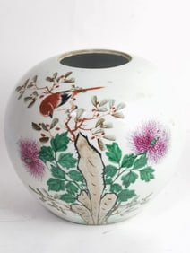 Chinese Porcelain Famille Verte Melon Jar