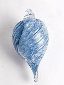 Caithness Scotland Blue Swirl Glass Ornament