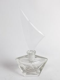 Vintage German Art Deco Glass Perfume Bottle