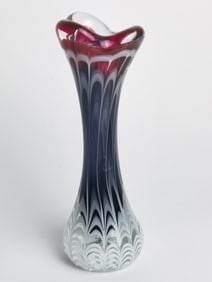 Vintage Art Glass Vase, Signed