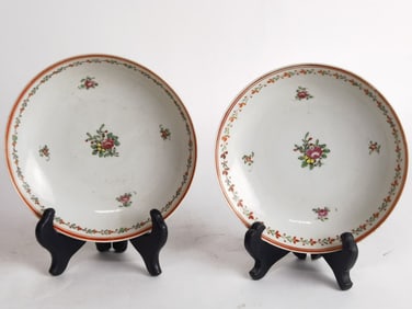 Pr. of Qing Chinese Export Porcelain Famille Rose