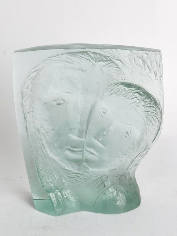 Vintage Czech Art Glass Decor, Signed (1 of 8)