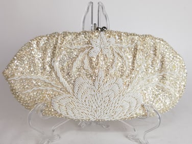 La Regale, Ltd. Hand Made Beaded Clutch Bag
