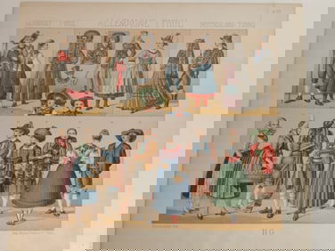 Vintage Ancient German Fashion Print