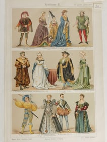 Vintage Ancient German Fashion Print