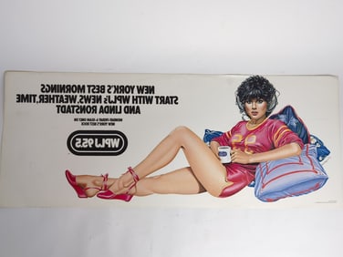 WPLJ Radio NY 1979 Linda Ronstadt Subway Poster