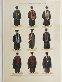 Vintage Academic Gowns Print