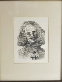 "Velazquez" Plate Signed Etching by Salvador Dali