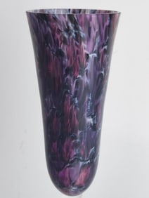 The Glass Forge Amethyst Art Glass Champagne Flute