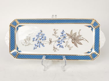 Vintage Panda Porcelain Floral Plate