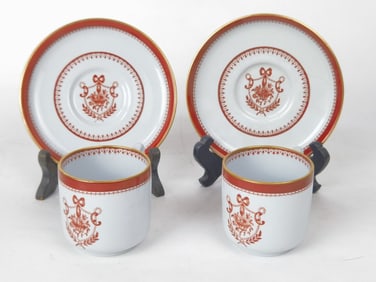 Pr. of Vintage Spode Copeland Newburyport Tea Cups