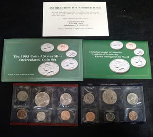 1993 US Mint Uncirculated Coin Set