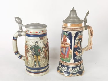 Avon Ceramarte and German Porcelain Stein Mugs