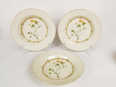 (3) Mikasa Porcelain Fine Ivory Royalty Plates