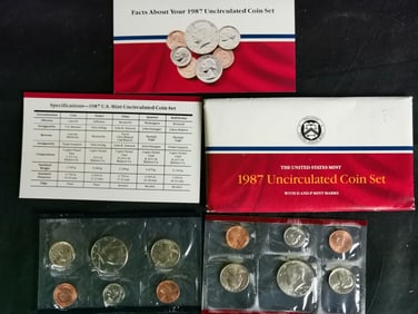 1987 US Mint Uncirculated Coin Set