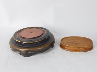 (2) Chinese Wood Carved Stands