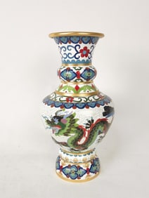Chinese Cloisonne Dragon Vase