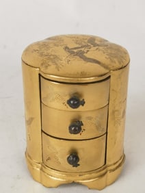19th C. Japanese Gilt Maki-e Jewelry Box