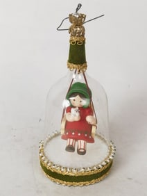Vintage Christmas Doll Ornament