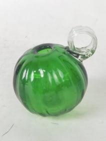 Hand Blown Green Glass Ornament