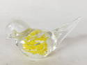 Vintage Murano Italy Yellow Glass Bird